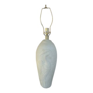 Coastal Palm Beach Heron Costal Lamp For Sale