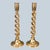 English Pair of 19th Century English Brass Barley Twist Candlesticks For Sale - Image 3 of 12