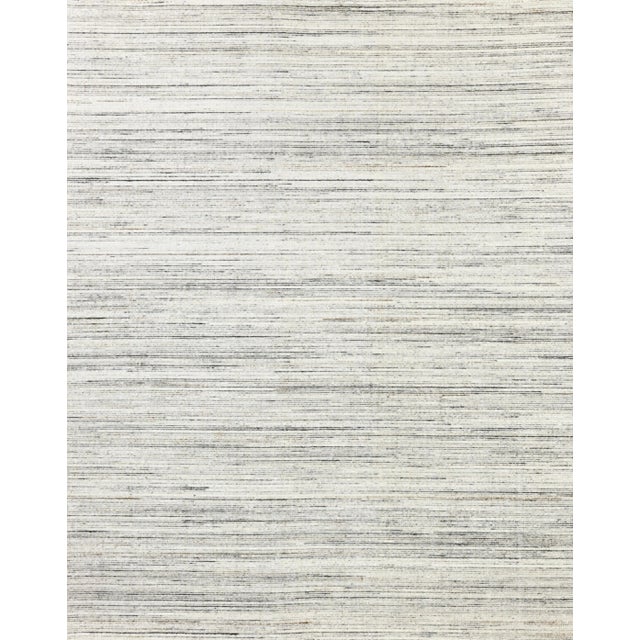 Exquisite Rugs Carmen Handmade PET Yarn Ivory/Gray Rug-6'X9' For Sale
