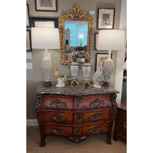 Mid 18th Century Signed Jb Hedouin Paris Régence Bronze-Mounted Rosewood Tombeau Commode For Sale - Image 12 of 15