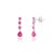 This is part of Chairish’s Fine Jewelry assortment. These exquisite 14K white gold dangle earrings feature vibrant round-...