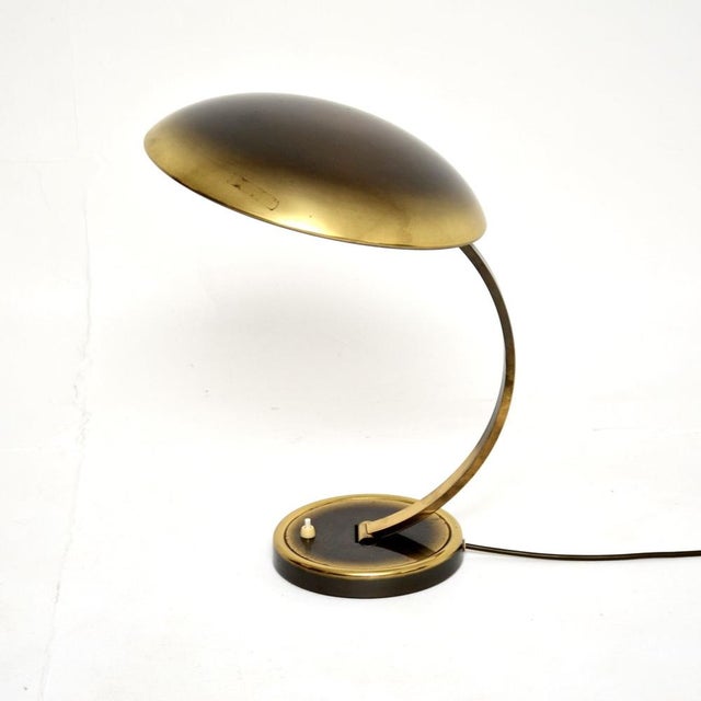 1960s Vintage Bauhaus Brass Desk Lamp attributed to Christian Dell for Kaiser Leuchten, 1960 For Sale - Image 5 of 11