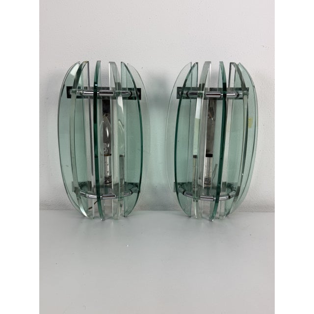 Wall Lamps in Murano Glass from Veca, Italy, 1970s, Set of 2 For Sale - Image 4 of 18