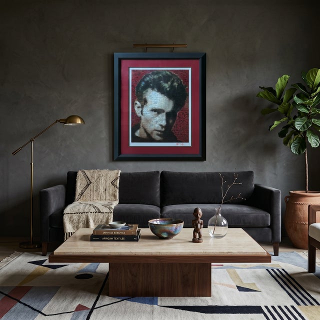 Contemporary seriolithograph in color on paper by Neil J. Farkas titled James Dean. Signed in the plate. Printed on paper....