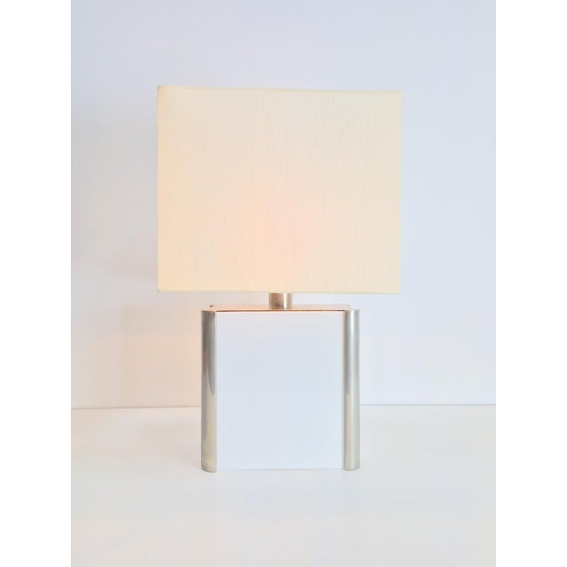 Vintage Table Lamp in Metal and Acrylic by Milo Baughman, 1960s For Sale - Image 14 of 17