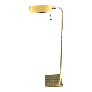 Vintage 1970s Brass Floor Lamp For Sale
