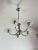 Italian Five-Light Metal and Glass Chandelier, 1940s For Sale - Image 6 of 12