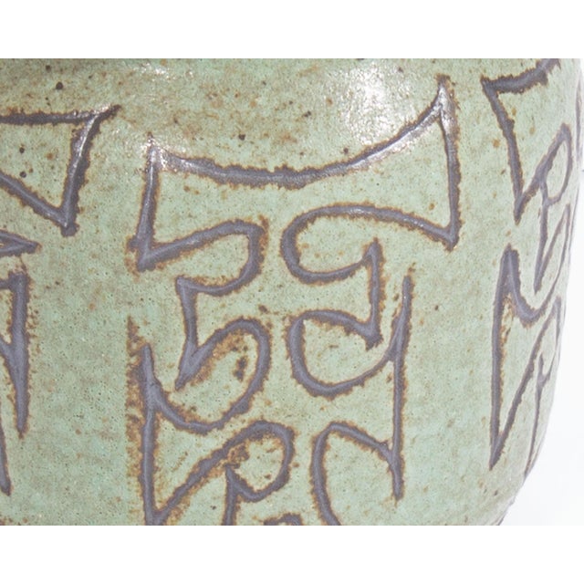 Mid-Century Modern 1972 Signed Studio Pottery Vase For Sale - Image 3 of 7