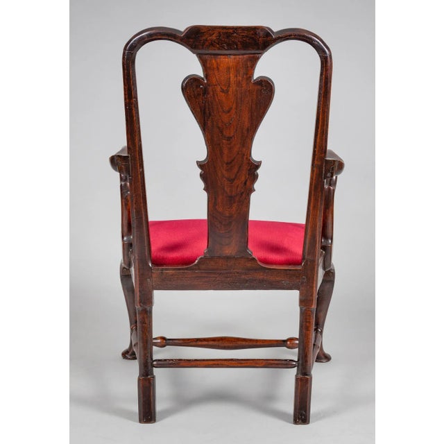 English George II Elm Open Arm Chair For Sale - Image 3 of 10