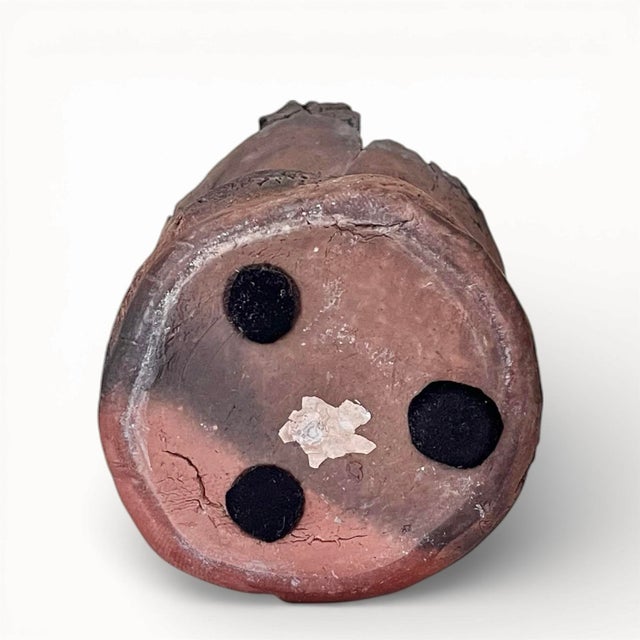 Late 20th Century Petite Rustic Studio Pottery Vase For Sale In Chicago - Image 6 of 6