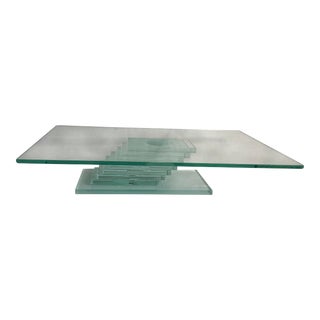 1990s Rectangular Abstract Decorative Platter Display Stand by Prima Donna For Sale