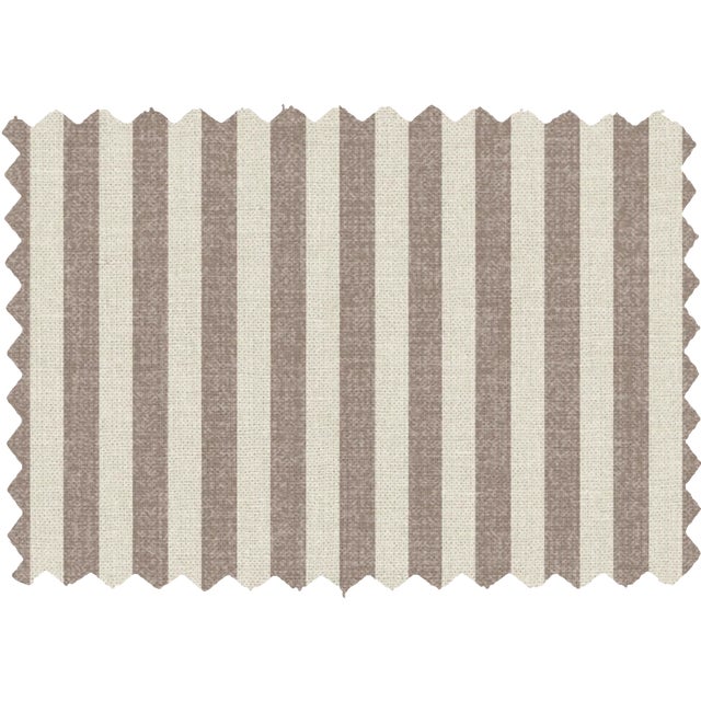 Textile Slipcover for Stoffer Home x Cloth & Company for Lindy Slipcover Dining Banquette in Jane Stripe Mauve For Sale - Image 7 of 8
