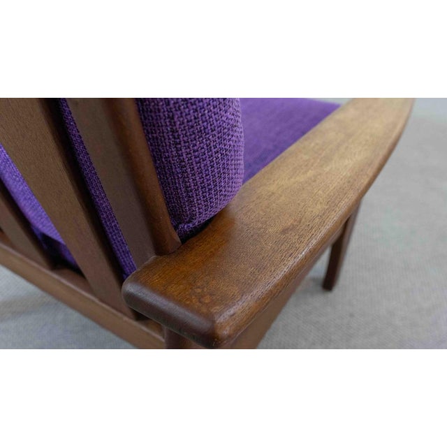 Scandinavian Easy Chairs in Teak with Purple Upholstery, 1960s, Set of 2 For Sale - Image 17 of 18
