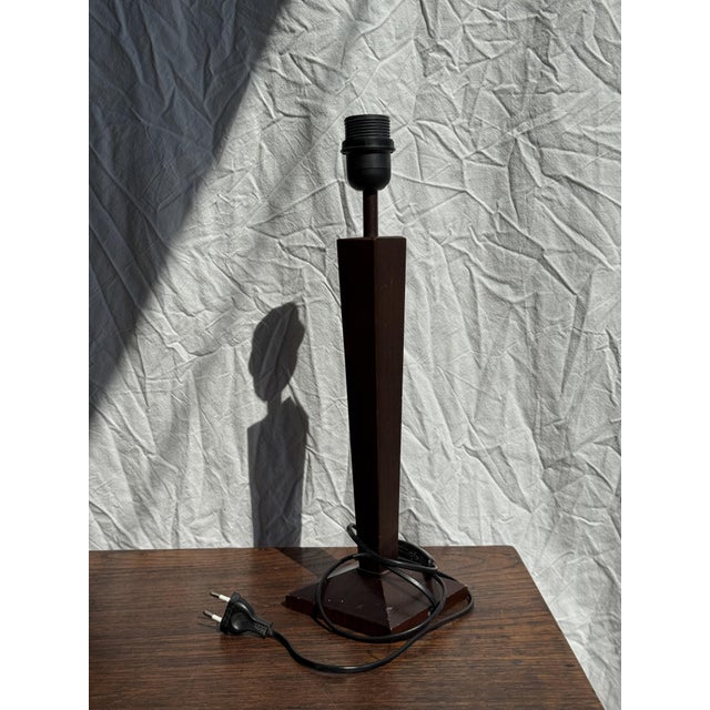 Vintage Wooden Lamp, 1980s For Sale - Image 12 of 12