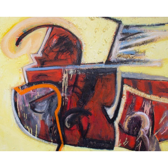 Late 20th Century Abstract Oil on Canvas Painting by James L. Bruch For Sale - Image 5 of 10