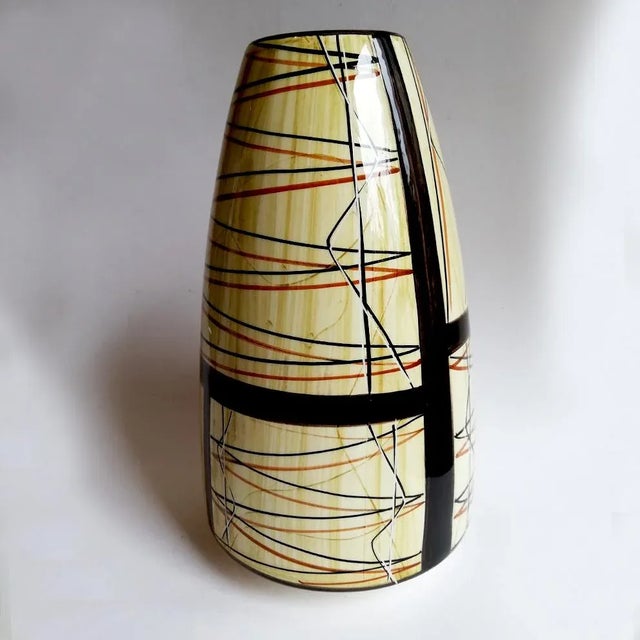Mid-Century Italian Ceramic Vase from La Donatella For Sale - Image 9 of 12