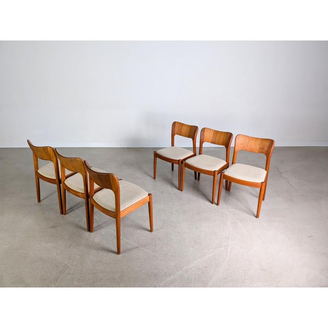 Vintage Chairs in Teak from Koefoeds Hornslet, 1960, Set of 6 For Sale - Image 5 of 10