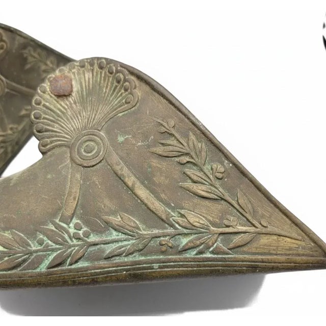 Metal Antique Spanish Colonial Brass Conquistador Stirrups – Ornate Matched Pair For Sale - Image 7 of 13