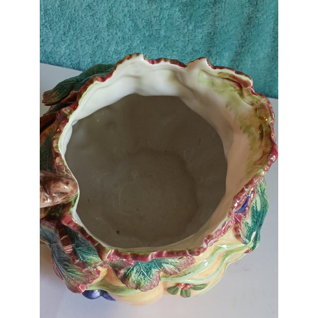 Fitz and Floyd Vintage Ceramic Water Pitcher "Thanksgiving Banquet" by Fitz and Floyd 1993-98 For Sale - Image 4 of 7