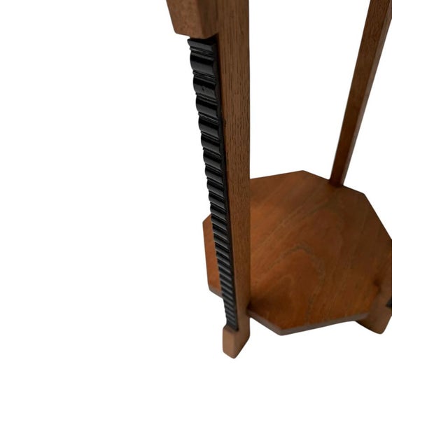 Art Deco Amsterdamse School Octagonal Pedestal Table, 1920s For Sale - Image 4 of 10