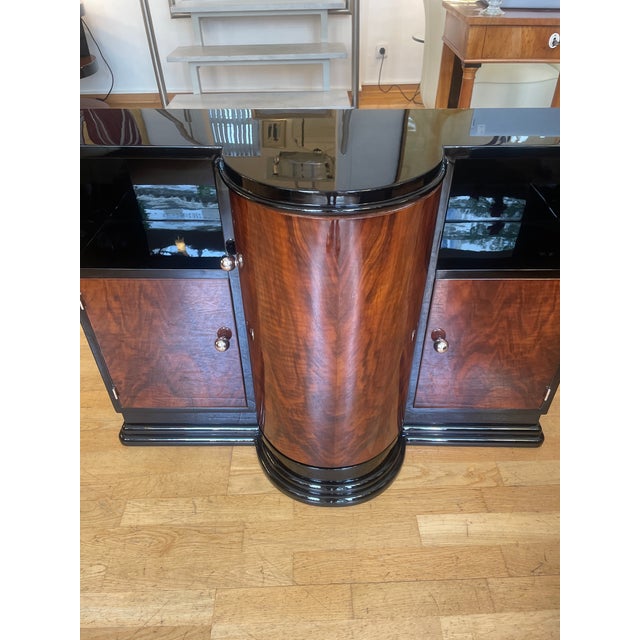 Art Deco Walnut Bar Cabinet, 1930 For Sale - Image 14 of 18