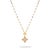 Gold Golden Clover Diamond Chain Necklace For Sale - Image 8 of 8