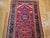 Vintage Persian Heriz Wide Runner, Hand-Knotted Wool, Geometric Design, Red & Navy, 4x12 For Sale - Image 12 of 18