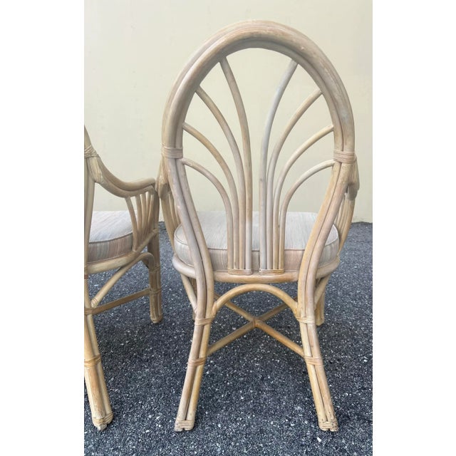 Mid 20th Century Bassett Bamboo Rattan Dining Set of 5 Chairish