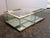 Vintage Italian Crystal Coffee Table with Brass Details For Sale - Image 10 of 11