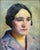 Modern Female Portrait, 1930, Oil Painting on Wood Panel, Framed For Sale - Image 3 of 8