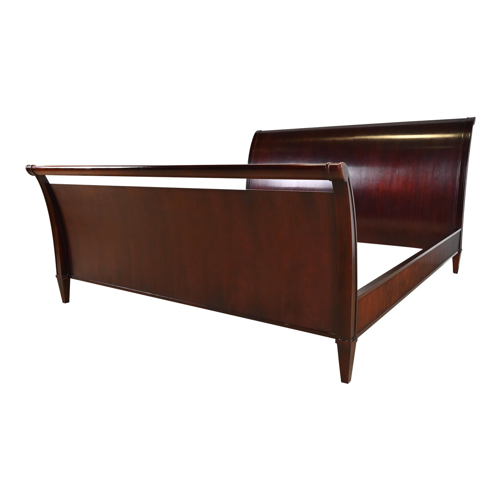 Barbara Barry for Baker Furniture Modern Regency Dark Mahogany King