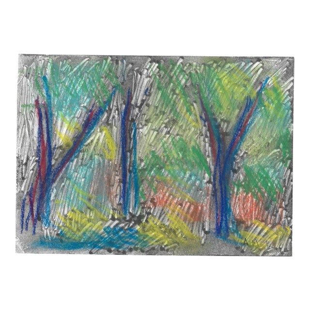 Adelaide McKenzie Virginia Landscape Mixed Media Pastel For Sale