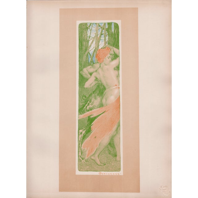 Émile Berchmans, Renouveau, 1897, Lithograph on Paper For Sale - Image 10 of 10