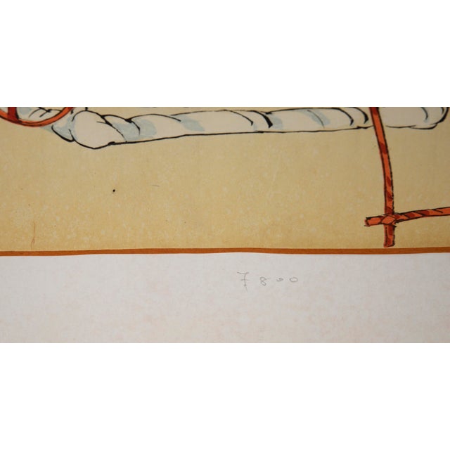 Printmaking Materials "Pictures of Noh" - 1922 Original Japanese Woodblock Print by Tsukioka Kôgyo For Sale - Image 7 of 7