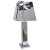 1970s Sculptural Chrome Table Lamp by Curtis Jere, Signed For Sale