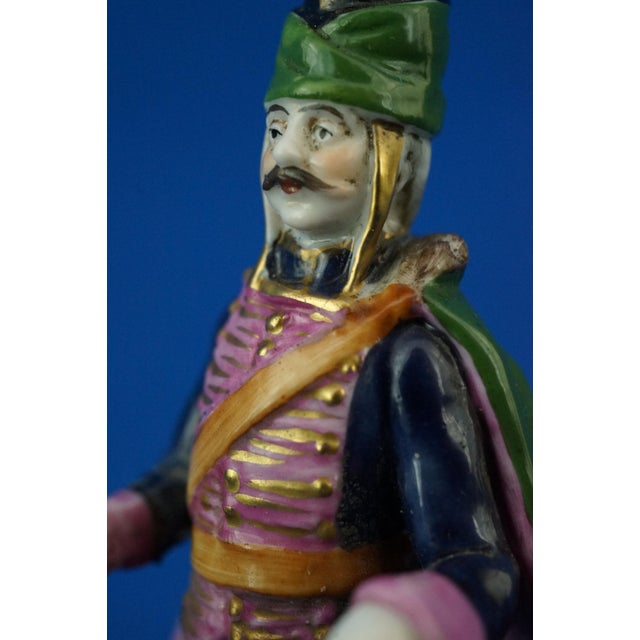 Miniature Hussar Soldier Sculpture in Porcelain from Real Casa Ferdinandea - Ginori,19th Century, Italy, 19th Century For Sale - Image 12 of 18