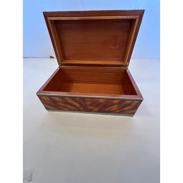 One of a Kind Artist Made Decorative Faux Tortoise and Pen & Ink Box For Sale - Image 10 of 15