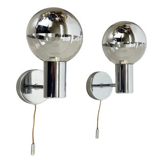 Set of Silver Cubic Wall Lights by Motoko Ishii for Staff Lights, 1970s, Set of 5 For Sale