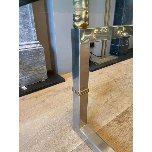 Vintage Coffee Table in Chrome and Brass by Peter Ghyczy, 1980 For Sale - Image 6 of 11
