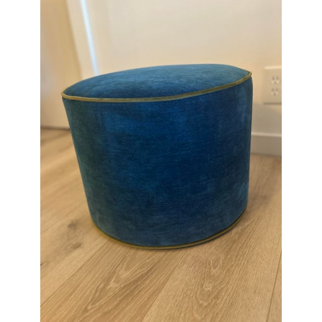 Contemporary Custom Upholstered Ottoman For Sale - Image 3 of 3