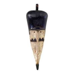 Lg Fang Mask Elongated Face Gabon African Mask 32.5" H