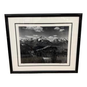 Robert Morris Snake River and the Grand Tetons Near Jackson, Wyoming B/W Limited Photography, Certificate