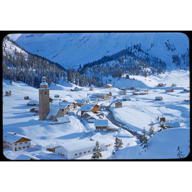 An Alpine Scene In Winter 1955 The St. Anton ski resort, Austria, 1955. Toni Frissell Antoinette Frissell Bacon (March 10,...