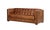 2020s Tuxedo Leather Sofa - Light Brown For Sale - Image 5 of 9