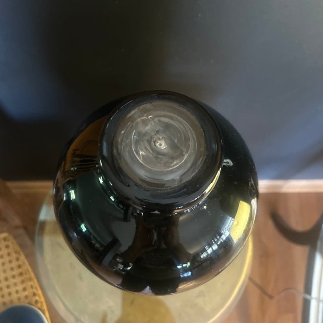 Large Antique French Dark Amber Apothecary Bottle For Sale - Image 4 of 5