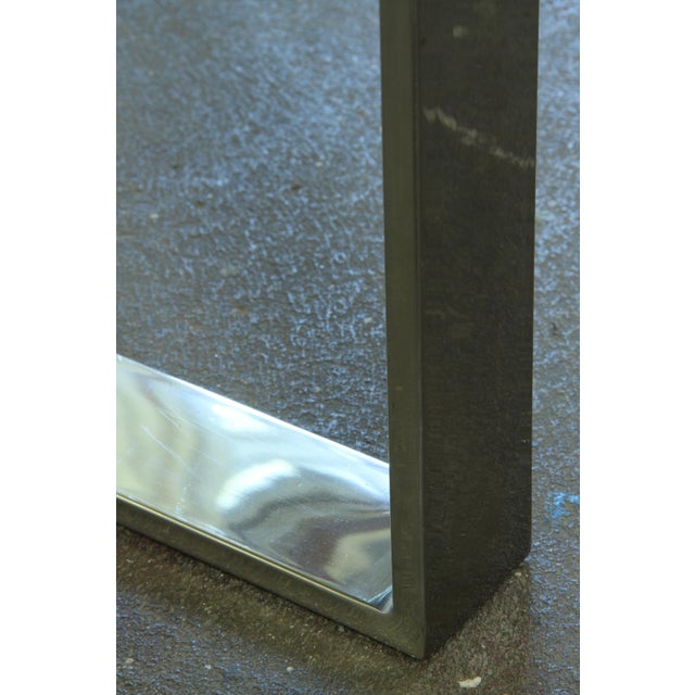 Modern Minimalist Danish Coffee Table in Glass and Polished Chrome, 1990s For Sale - Image 16 of 18