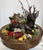 Early 20th Century Vintage Hand-Carved Wooden Deer Diorama Folk Art Stag Sculpture in Rustic Bowl Woodland Centerpi For Sale - Image 5 of 7