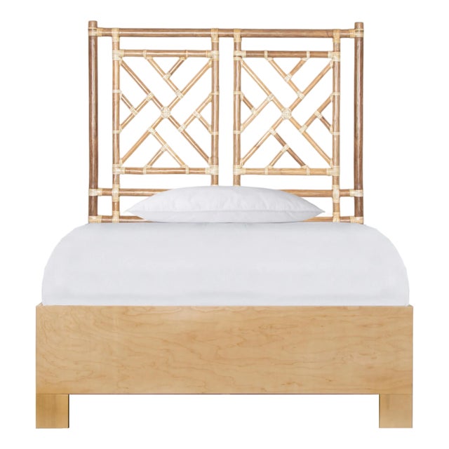 Chippendale Platform Bed Twin - Natural For Sale