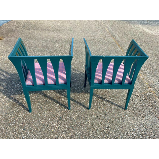Vintage Eliel Saarinen "Blue" Chairs- A Pair. For Sale In Charleston - Image 6 of 12