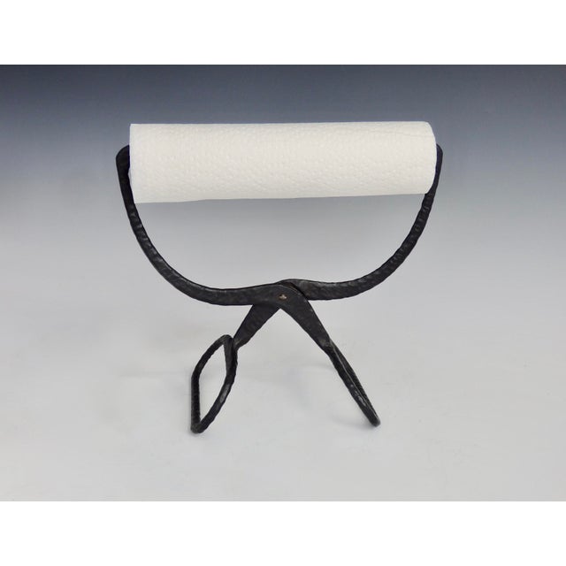 Early 20th Century Cast Iron Ice Tong Paper Towel Holder Chairish